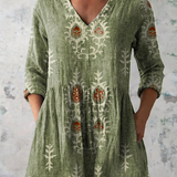 Frederick | Long blouse with V-neck