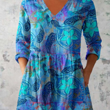 Elvira | Long blouse with V-neck