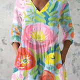 Henrietta | Long blouse with V-neck