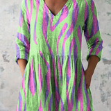 Wilhelmine | Long blouse with V-neck