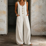 Sienna - Vintage Washed Cotton Denim Overalls