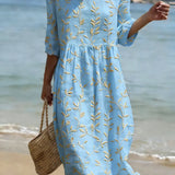 Emily | Casual women's dress with a floral pattern