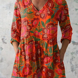 Cordula | Long blouse with V-neck