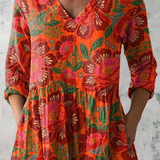 Cordula | Long blouse with V-neck