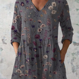 Annedore | Long blouse with V-neck