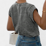 Kara | Breezy Cutout Sleeveless Tee
