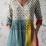 Evelyn | Long blouse with V-neck