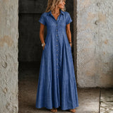 Daisy - Long Denim Dress