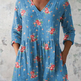 Mechthild | Long blouse with V-neck
