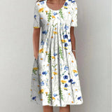 Hailey | Elegant Casual Floral Dress with Pockets