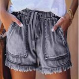 Gabrielle | Casual Soft Waist-Tie Loose Fit Shorts