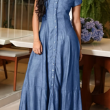 Daisy - Long Denim Dress