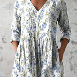 Caroline | Long blouse with V-neck