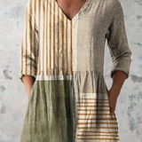 Brunhilde | Long blouse with V-neck