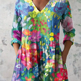 Madeleine | Long blouse with V-neck