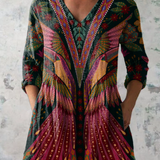 Lore | Long blouse with V-neck
