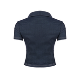Erin | Chic Fitted Short Sleeve Shirt