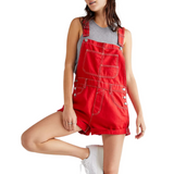 Kristy | Vintage Adjustable Denim Overall Shorts