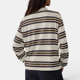Hayley | Retro Stripe Contrast Polo Tee