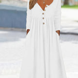 ZARA | BUTTON-FRONT MIDI DRESS