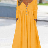 ZARA | BUTTON-FRONT MIDI DRESS