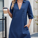 Imogen - Casual Denim Dress
