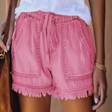 Gabrielle | Casual Soft Waist-Tie Loose Fit Shorts