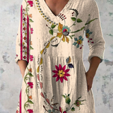Ragna | Long blouse with V-neck