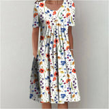 Hailey | Elegant Casual Floral Dress with Pockets