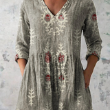 Frederick | Long blouse with V-neck
