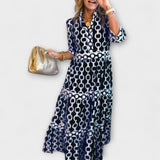 JULIANA | CHAIN PRINT MIDI DRESS
