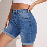 Monique | Stretch-Fit Bermuda Jean Short