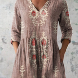 Frederick | Long blouse with V-neck