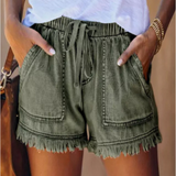 Gabrielle | Casual Soft Waist-Tie Loose Fit Shorts
