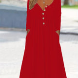 ZARA | BUTTON-FRONT MIDI DRESS