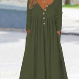 ZARA | BUTTON-FRONT MIDI DRESS
