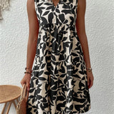 TASHA | FLOWING FLARED MIDI DRESS