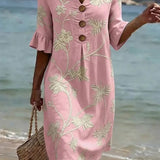 Joanna | Casual women's dress with a floral pattern