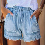 Gabrielle | Casual Soft Waist-Tie Loose Fit Shorts