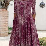 ELOWEN | CASUAL LONG-SLEEVE MIDI DRESS