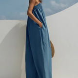 Violet - Denim Wide-Leg Jumpsuit