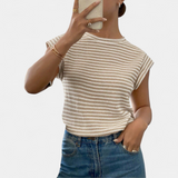 Kara | Breezy Cutout Sleeveless Tee