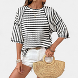 Brooke | Relaxed Striped Crewneck Tee