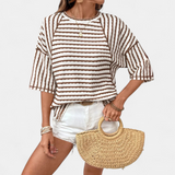 Brooke | Relaxed Striped Crewneck Tee
