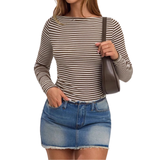 Grace | Relaxed Striped Long Sleeve Tee