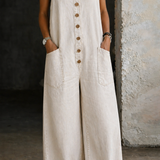 Lily - Vintage Washed Cotton Denim Overalls