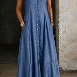 Daisy - Long Denim Dress
