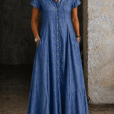 Daisy - Long Denim Dress