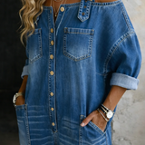 Ella - Off Shoulder Denim Jumpsuit