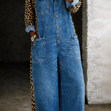 Bonnie - One Piece Denim Shirt Jumpsuit